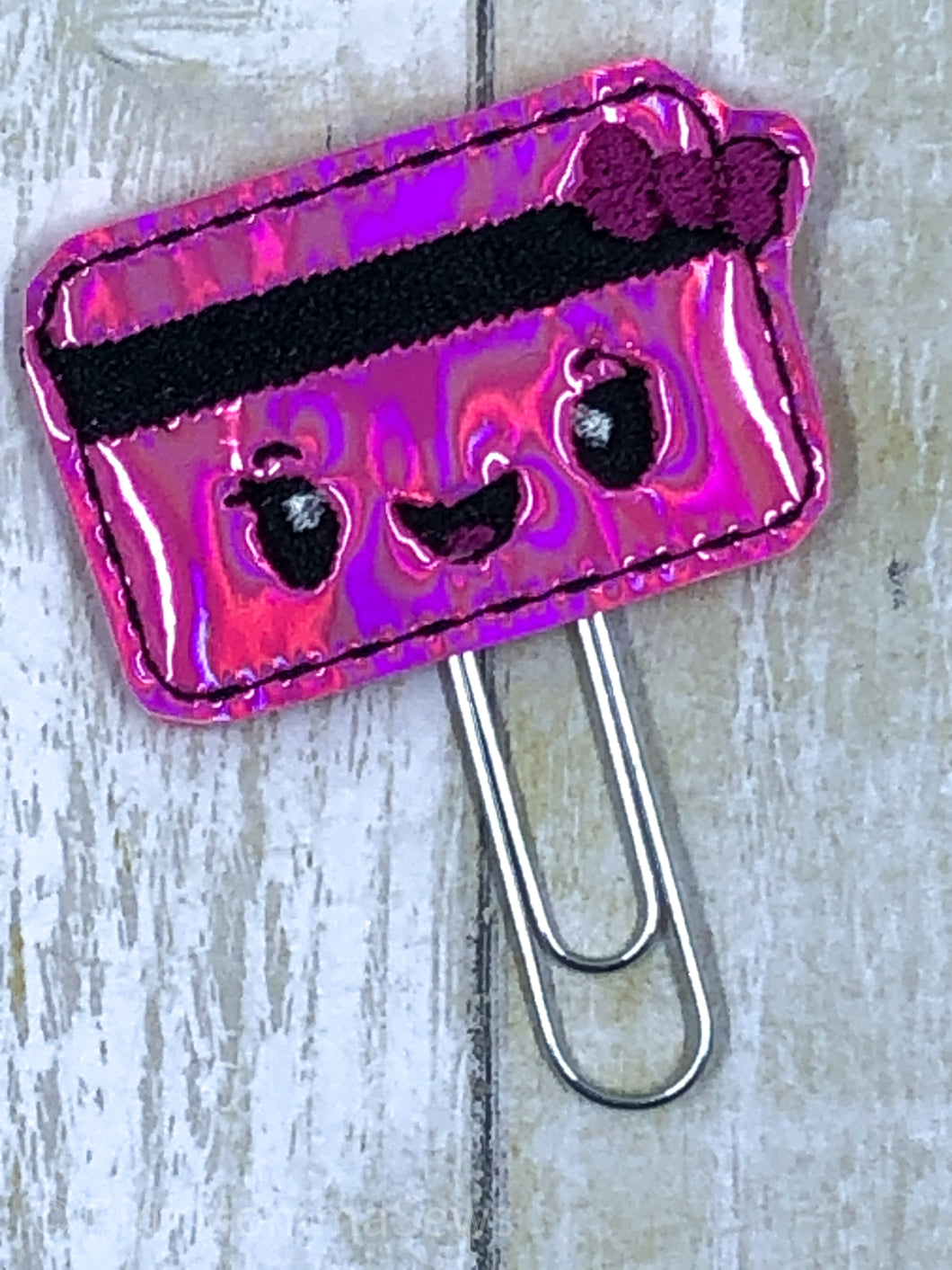 Credit Card Girl Planner Clip