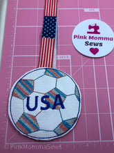 Load image into Gallery viewer, USA Soccer ball Bookmark
